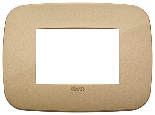 Vimar 19683.88 Plaat Rond, 3 modules, antiek goud