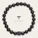 MEN OF MERCURY® Black Tourmaline Armband Heren – Zwarte Toermalijn Kralenarmband 8 mm – Elastisch – Natuursteen – Luxe Cadeauverpakking