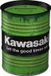 Kawasaki - Let the good times roll. Tirelire tonneau d'huile.