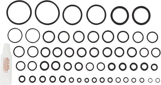 KIRCHHOFF Assortiment o-ringen - Rubber - Met kraanvet 7 g (58x)
