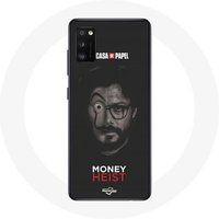Maniacase Case voor Samsung Galaxy A41 la casa de papel El professor split Money Heist seizoen 5