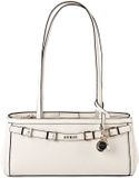 GUESS Dovie Girlfriend Shoulder Satchel Cream White