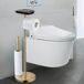Beelee Porte-rouleau de papier toilette avec plateau pour téléphone, Autoportant, Or