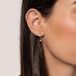 Hey Happiness Hangende Bloem Oorknopjes Dames - 925 Sterling Zilver 18K Roségoud Verguld - Zirconia - Roségoud