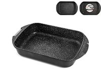 H&H Rotisserie steen met antiaanbaklaag 25x20 cm