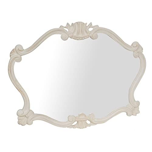 BISCOTTINI INTERNATIONAL ART TRADING Shabby Chic wandspiegel 90 x 69 cm | Decoratieve wandspiegel | Ingangsspiegel - 8056992877375