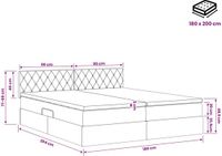 vidaXL Opbergbed met hoofdeinde 2-persoons Zwart