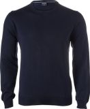 Olymp Trui O-Hals Wol Donkerblauw - Maat L - Heren - Pullovers