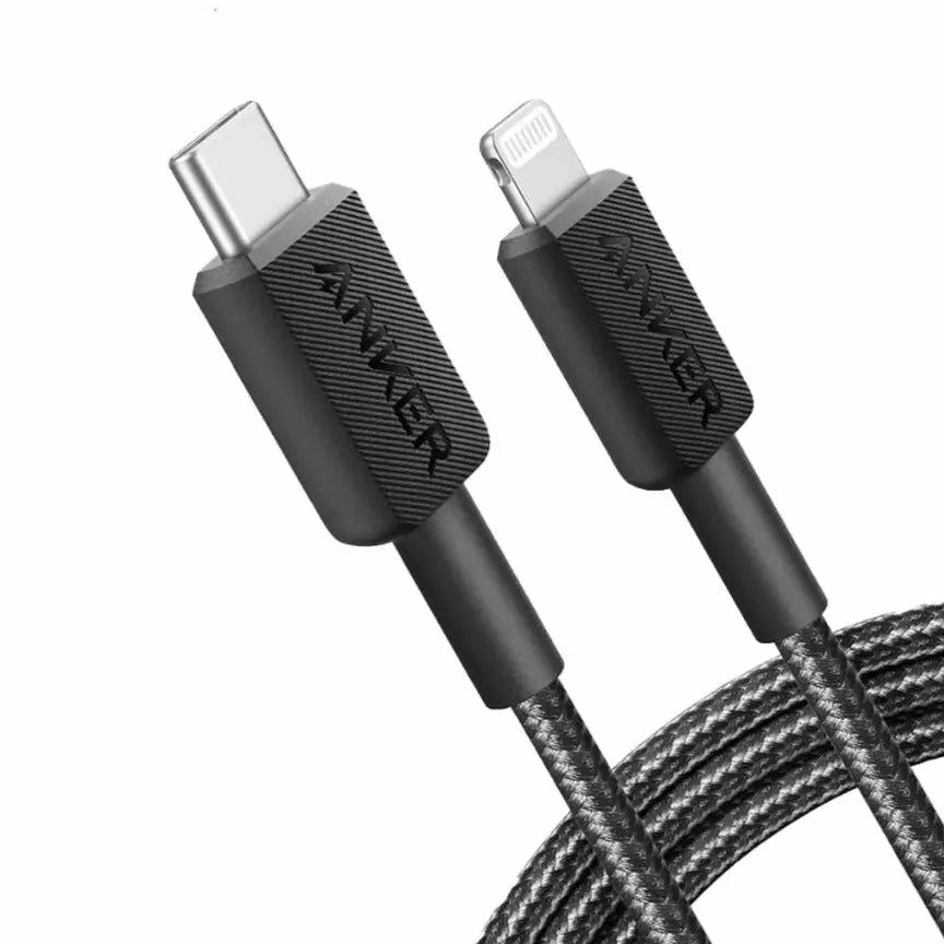 Anker 322 Lightning naar USB-C Kabel - 0.9m - Zwart