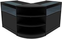 MonsterShop Theseus led-winkeltoonbankset - zwart - 90x60 cm - lm60 & 2x b900