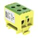 Verdelerblok Morek Verdelerblok f. Al/Cu geschikt 4x2,5-35mm2 geel-groen 1pol. 1000V AC/DC klem geïsoleerd OTL 35-2 MAA2035Y10 Morek 4054
