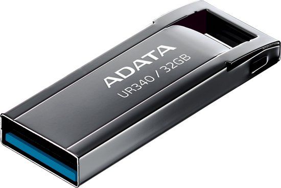 ADATA UR340 USB Flash Drive - 32GB - USB 3.2 Gen 1 - Black