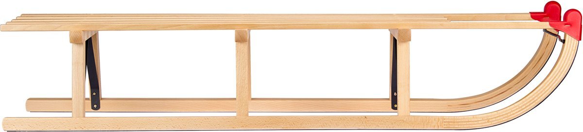 Nijdam Davos Houten Slee - Slede - 120 cm - XXL - Rood