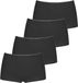 Sloggi 4-pack Feel Sensational short Dames - Zwart - Maat 42