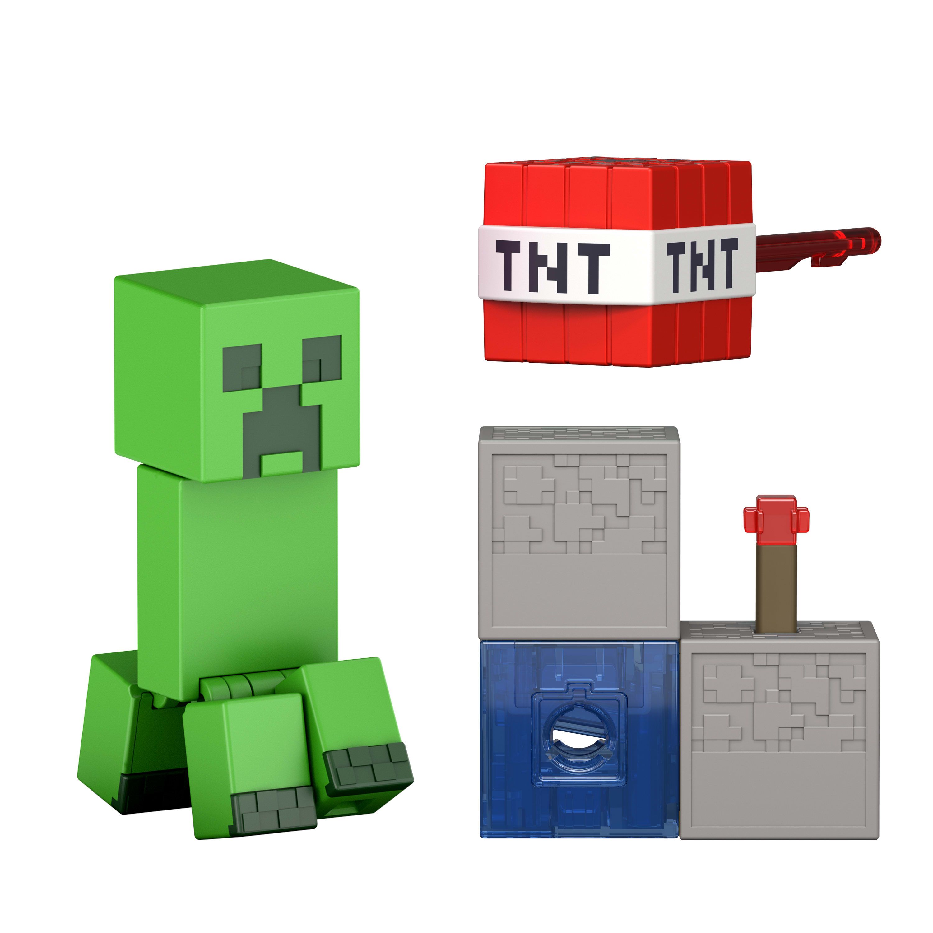 Mattel Minecraft Creeper actiefiguur en accessoireset
