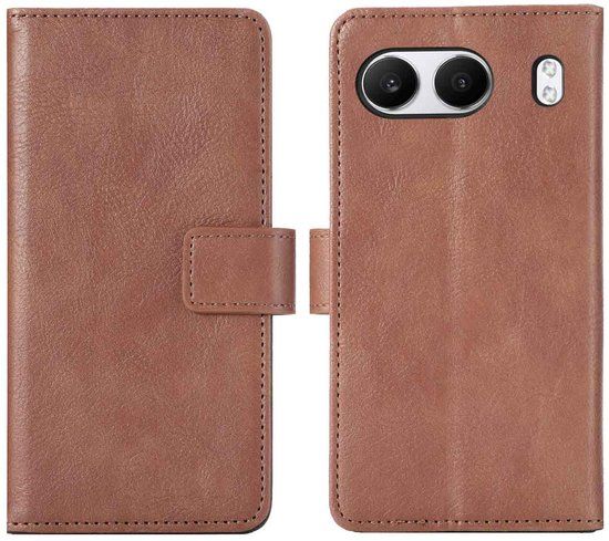 imoshion Luxe Bookcase - Geschikt voor Oppo Reno 12 Pro - Bruin