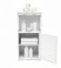 Étroite Armoire de salle de bain étanche avec 2 portes et étagère réglable