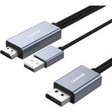 BENFEI HDMI naar DisplayPort-kabel, 1,2 m HDMI-bron naar DisplayPort-monitor, compatibel met pc, grafische kaart, laptop, PS5, Xbox One (360), ondersteunt 4K @60Hz 2K @144Hz 1080P @165Hz
