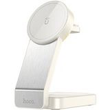 Hoco Chargeur Réseau Sans Fil CQ3 3en1, 15W, 1.67A, Blanc
