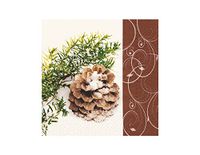 SERV.LUNCH BRANCH & PINE CONE 33 x 33 cm. -20u.-