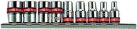 King Tony 2509MR dopsleutelset, metrisch op rail, set van 9, 1/4 inch