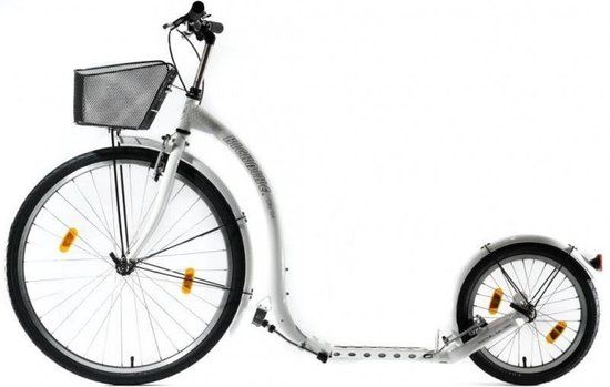 Kickbike City G4 - Wit - Autoped - 26 Inch Wielen - Aluminium - Handrem - Verstelbaar stuur