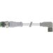 Rs Pro - Connecteur industriel pré-câblé 3 conducteurs, M8 femelle vers fiche mâle droite M8 mâle, 2m