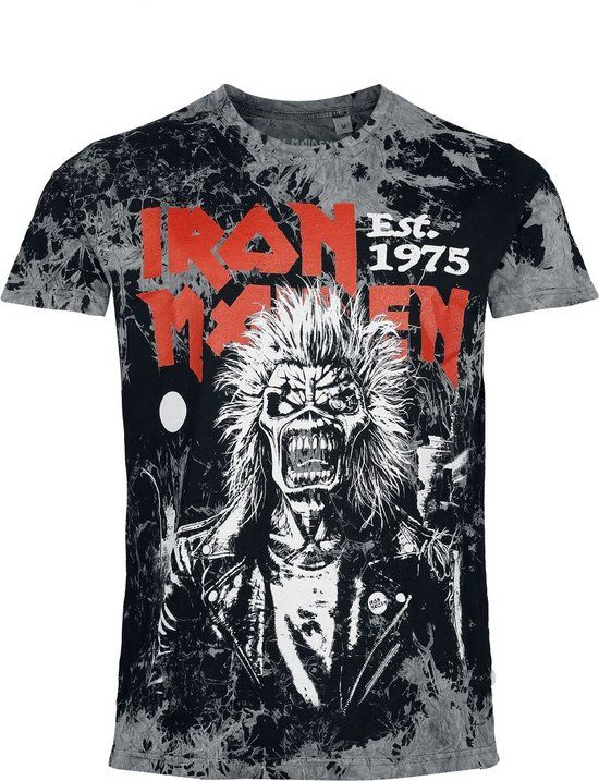 Iron Maiden Portrait Scream Heren T-shirt - antraciet - M