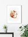 Komar Muurafbeelding - Hungry Squirrel - Grootte: 30 x 40 cm - Poster, kunstdruk, decoratie, woonkamer, slaapkamer (zonder lijst)