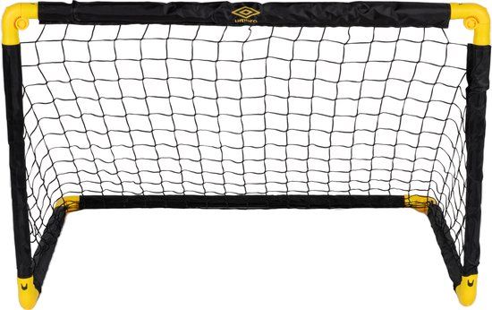 Umbro Voetbaldoel - Opvouwbaar - 90 x 59 x 61 cm - Zwart/Geel