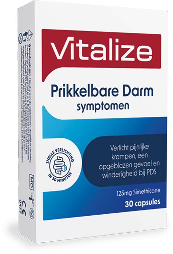 Vitalize Prikkelbare Darm Symptomen & Opgeblazen Gevoel 30 capsules