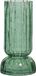 Decoris vaas/bloemenvaas - glas - D13 x H26 cm - groen