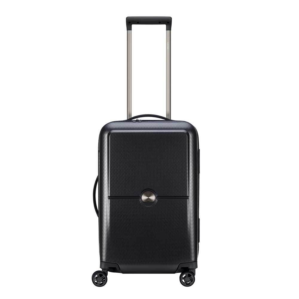 DELSEY Turenne 4 Wheel Trolley 55 Zwart - Harde Koffer - Polycarbonaat