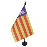 AZ FLAG Tafelvlag Mallorca 21x14 cm Polyester 100D Plastic Voet