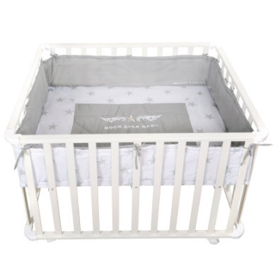 Roba Box 75 x 100 cm wit Rock Star Baby - Wit - Gr.100x75 cm