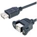 Lyndahl LKPK007 USB-kabel USB 2.0 USB-B bus, USB-A bus 0.20 m Zwart Monteerbaar