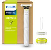 Philips OneBlade Intimate Trimmer & Scheerapparaat – Comfortabel Scheren en Trimmen van Intieme Zones, 2x SkinProtect Mesje, Waterproof, 45 Min. Draadloos Gebruik, Voor hem – QP1930/30