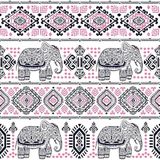 Homemania Vloerkleed met olifantenmotief, geometrisch, antislip, voor woonkamer, slaapkamer, meerkleurig, van polyester, katoen, 100 x 150 cm