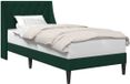 vidaXL Bedframe met hoofdeinde Donkergroen 90 x 190 cm Fluweel