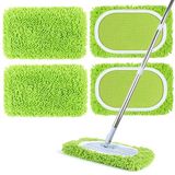 AiQInu 2 stuks herbruikbare stofvanger voor Swiffer Sweeper, vloerdoekjes, herbruikbare dweilpads, groen