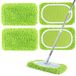 AiQInu 2 stuks herbruikbare stofvanger voor Swiffer Sweeper, vloerdoekjes, herbruikbare dweilpads, groen