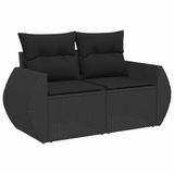 VidaXL 3221144 Loungeset Zwart