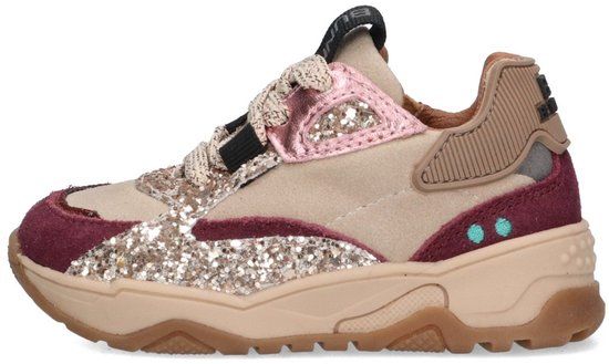 BunniesJR 225875-448 Meisjes Lage Sneakers - Roze - Leer - Veters