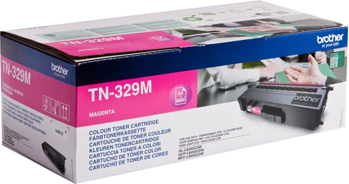 Brother TN-329M Magenta Toner Cartridge - Extra High Capacity - 6,000 Pages