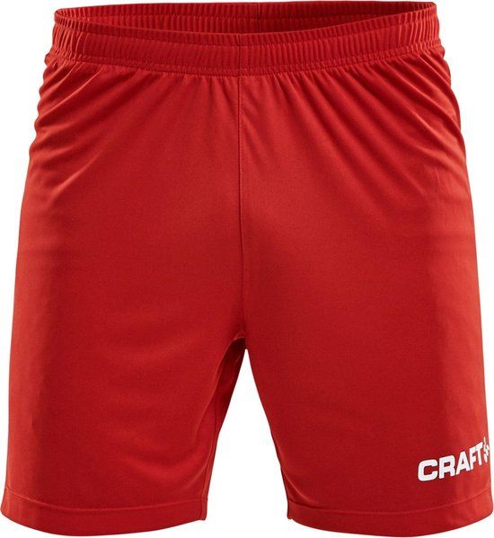 Craft Squad Short Solid Heren Sportbroek - Maat S - Rood/Wit
