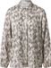 Comma Blouse Dames Beige Dierenprint Viscose Lange Mouw Regular Fit