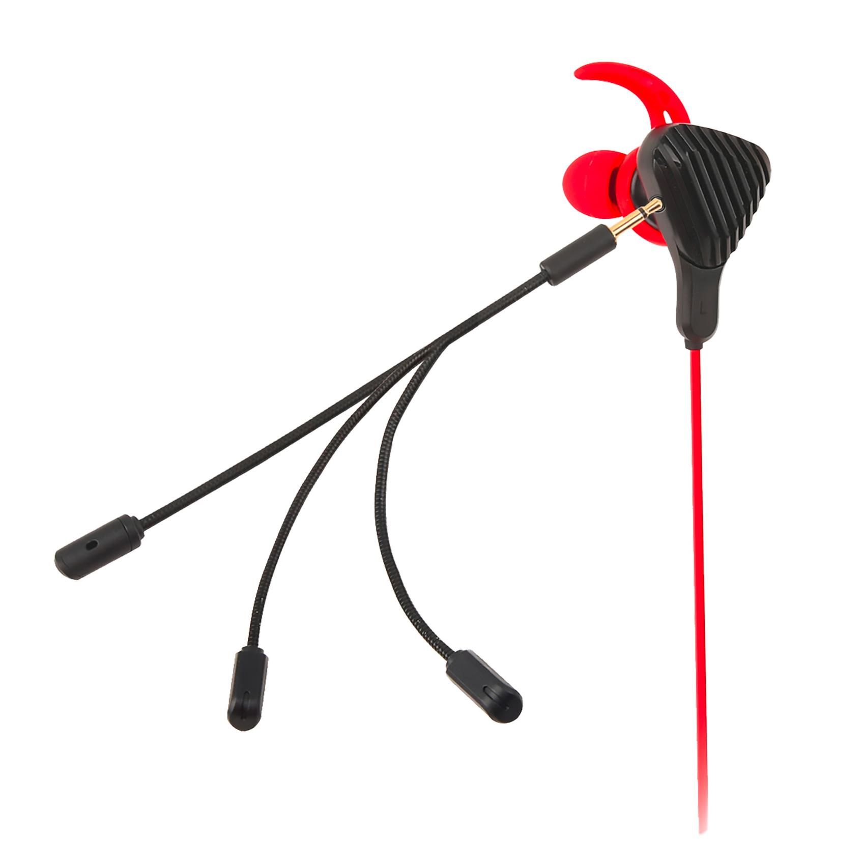 Celly CyberWired Gaming In-ear Headset - Wired - Black/Red