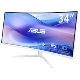 ASUS VU34WCIP-W 34" Curved Monitor - 3440x1440, 100Hz, USB-C, Speakers