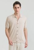 Felix Hardy Overhemd Knit - Basic Shirt - 100% Katoen - Korte Mouw Heren Beige - 2Xl