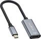 MaXlife USB-C naar HDMI-videoadapter met 4K-resolutie Compact ontwerp, Grijs